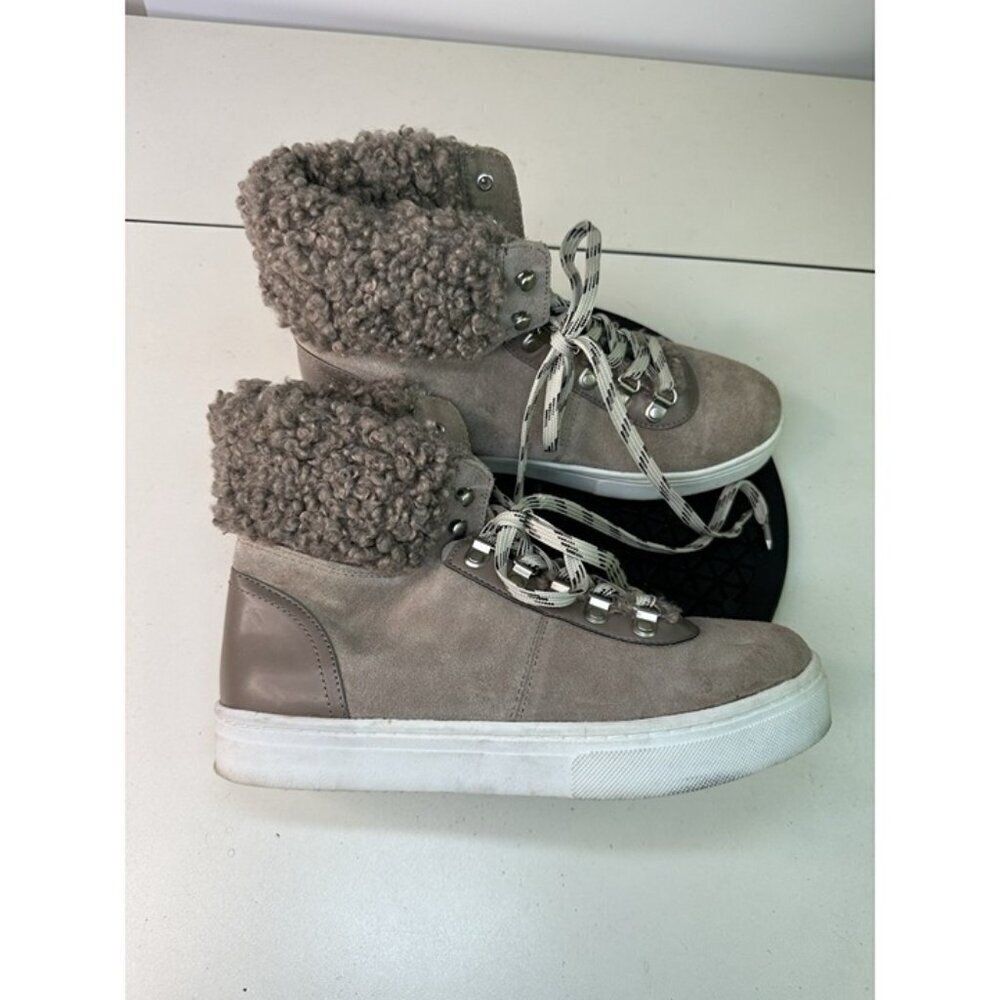 Sam Edelman Women’s Size 8.5M Luther Faux Shearling Boot Taupe